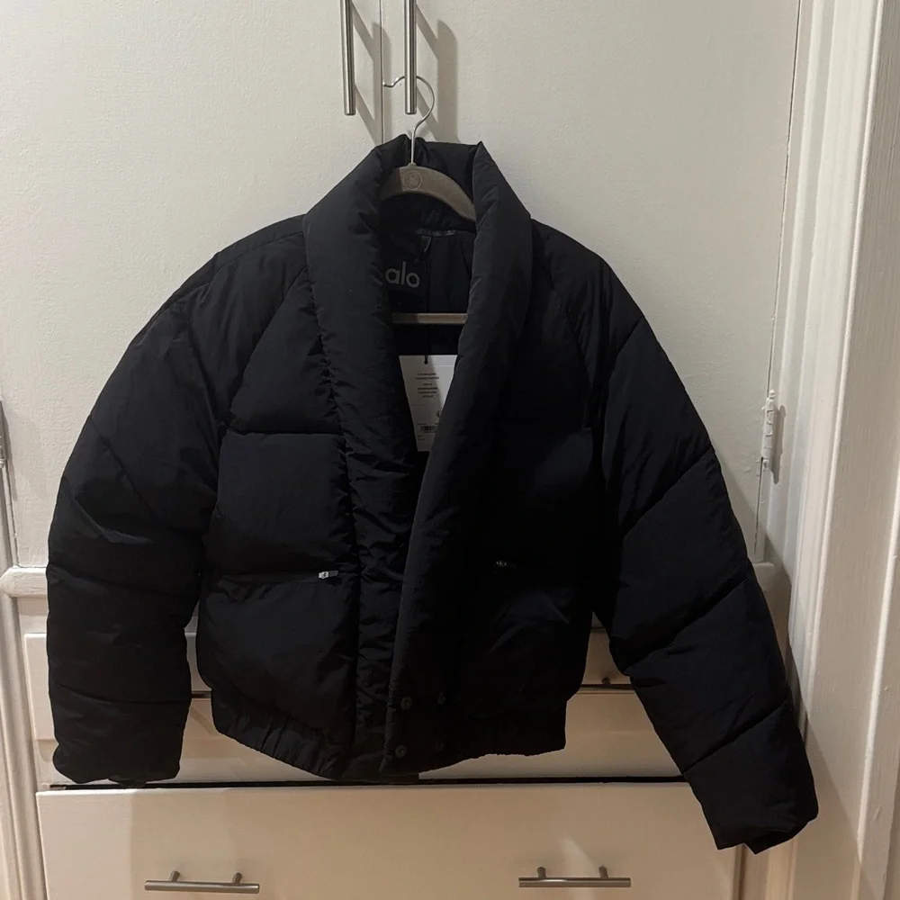 ALO Yoga Stargazing Kimono Puffer Jacket size small black - Picture 6 of 8